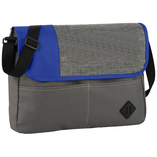 Offset Messenger Bag - Grey, Royal Blue