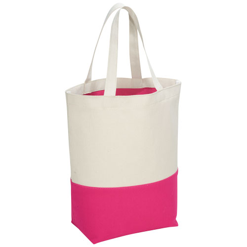Colour-Pop 284 G/M² Cotton Tote Bag - Natural, Magenta