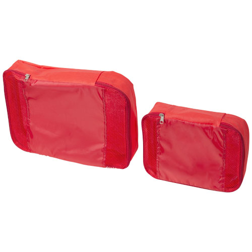 Tray Non-Woven Interior Luggage Packing Cubes - Red