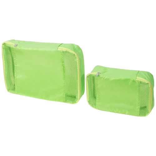 Tray Non-Woven Interior Luggage Packing Cubes - Lime Green