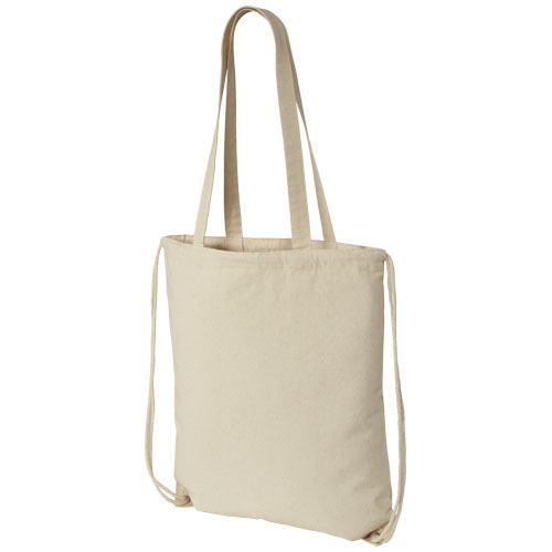Eliza 240 G/M² Cotton Drawstring Backpack - Natural