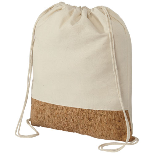 Woods 175 G/M² Cotton And Cork Drawstring Backpack - Natural