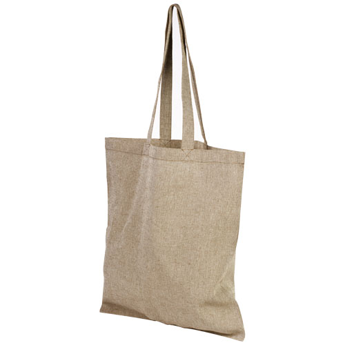 Pheebs 150 G/M² Recycled Cotton Tote Bag - Heather Natural