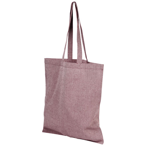 Pheebs 150 G/M² Recycled Cotton Tote Bag - Heather Maroon