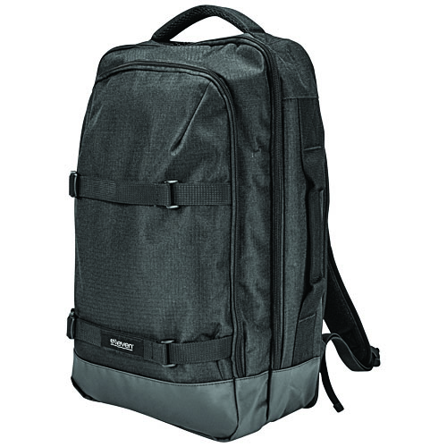 Multi 2-Strap Laptop Backpack - Black