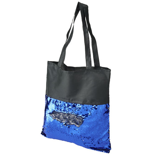 Mermaid Sequin Tote Bag - Black, Blue