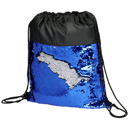 Mermaid Sequin Drawstring Backpack - Black, Blue