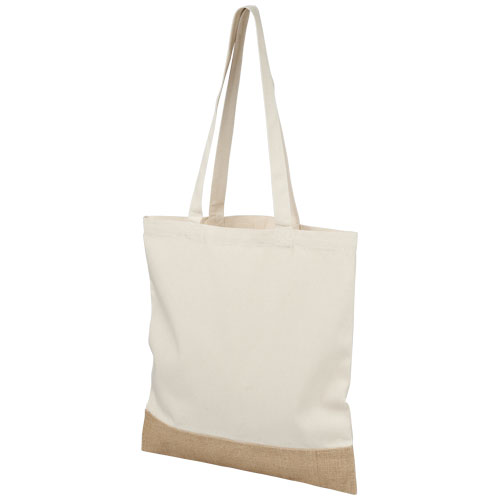 Delhi Cotton Jute Tote Bag - Natural