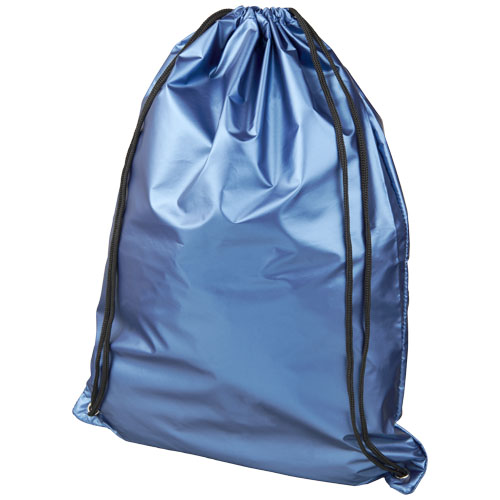 Oriole Shiny Drawstring Backpack - Light Blue