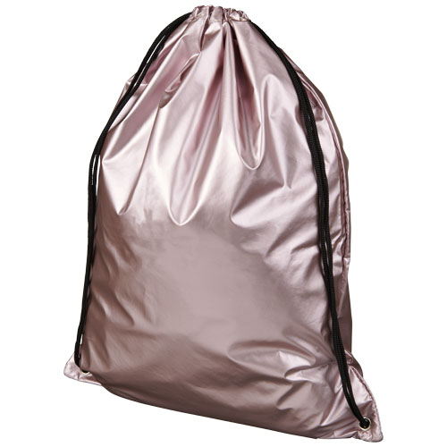 Oriole Shiny Drawstring Backpack - Pink