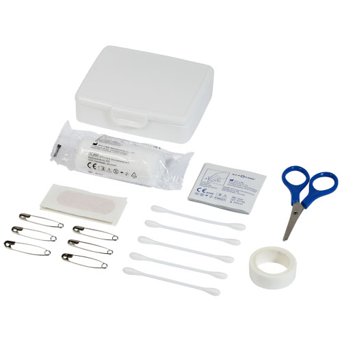 Frederik 24-Piece First Aid Plastic Case - White