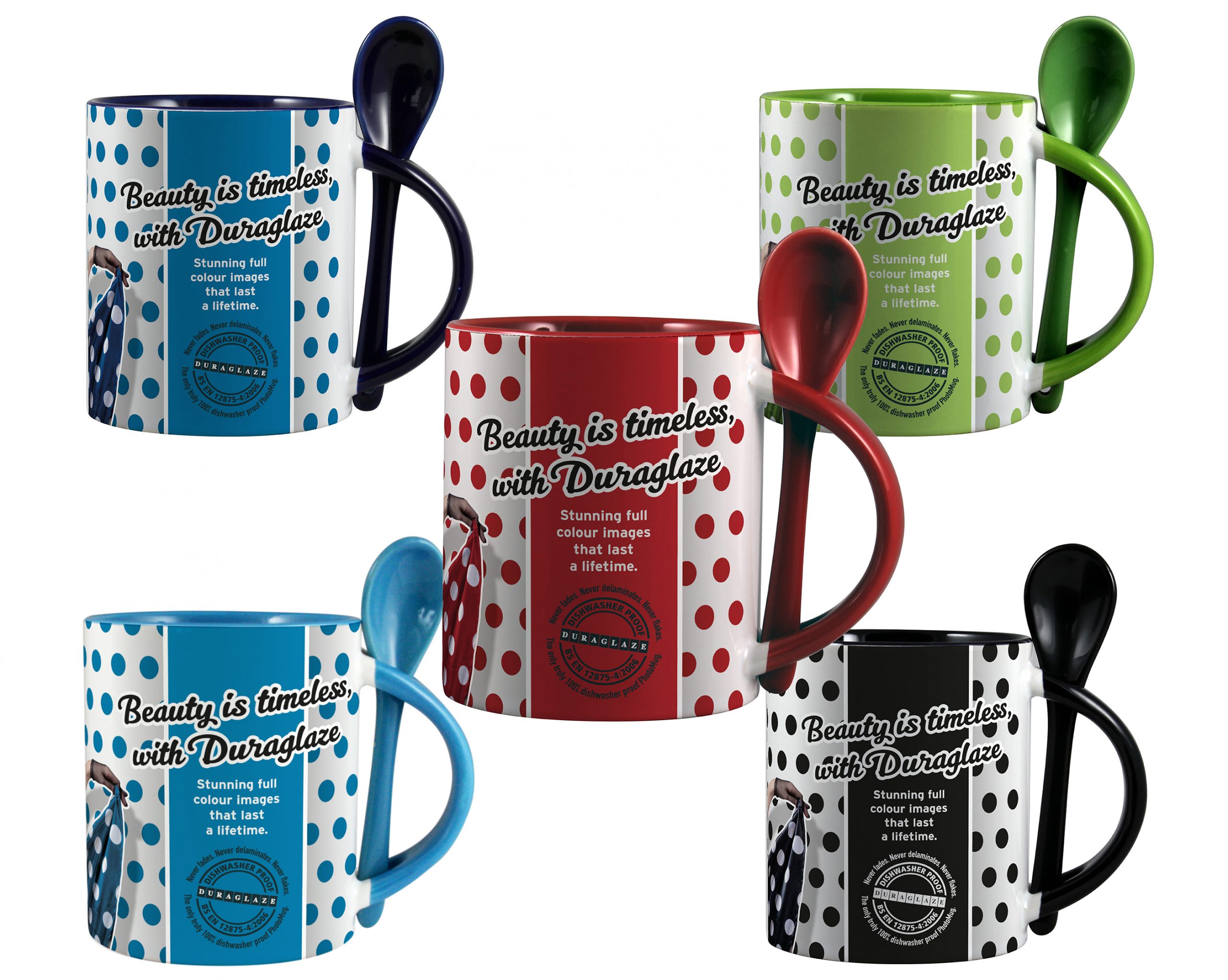 Duraglaze® 11oz Soup & Spoon Two Tone PhotoMug