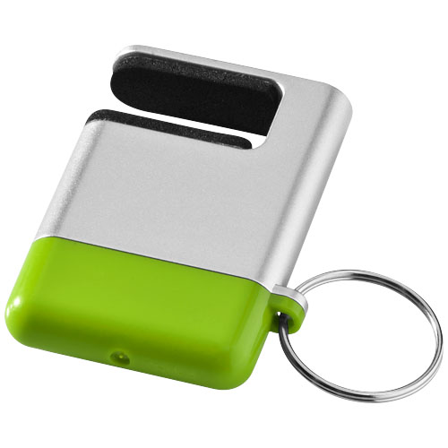 Gogo Screen Cleaner And Smartphone Holder - Silver, Lime Green