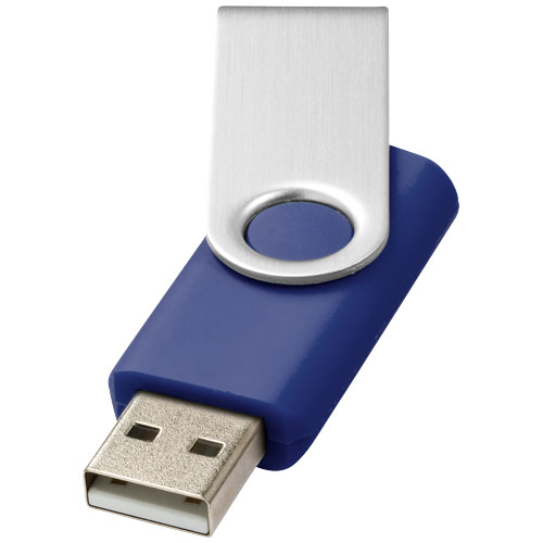 Rotate-Basic 4Gb Usb Flash Drive - Blue, Silver
