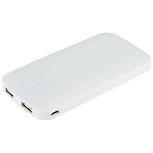 Zippy 4000 Mah Slim Dual Power Bank - White