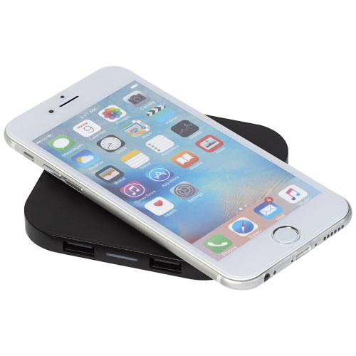 Ozone Wireless Charging Pad With Dual Outputs - Black
