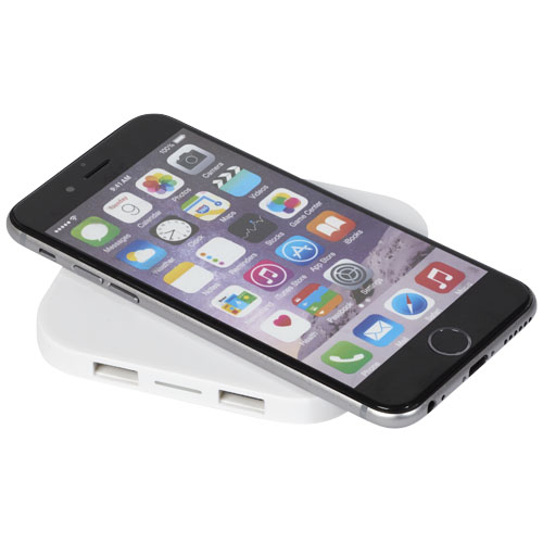 Ozone Wireless Charging Pad With Dual Outputs - White