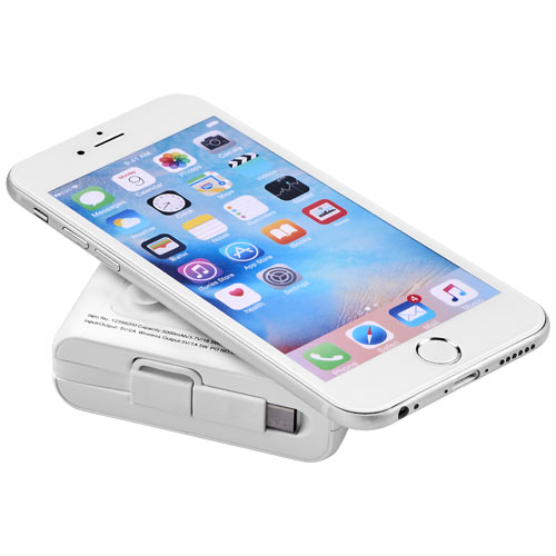 Galaxy 5000 Mah Wireless Power Bank - White