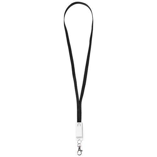 Trace 3-In-1 Charging Cable With Lanyard - Black