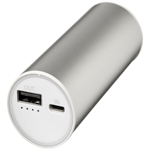 Bliz 6000 Mah Power Bank With 2-In-1 Cable - Silver