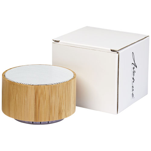 Cosmos Bamboo Bluetooth® Speaker - Wood, White