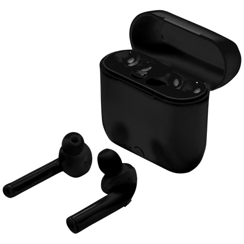 Essos True Wireless Auto Pair Earbuds With Case - Black