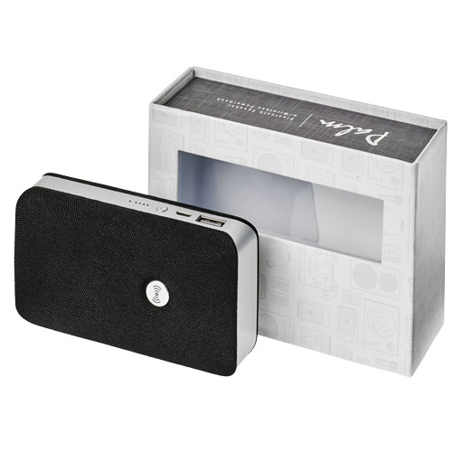 Palm Bluetooth® Speaker With Wireless Power Bank - Black