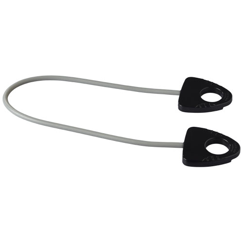 Dolphin Elastic Fitness Band With Handle - Black