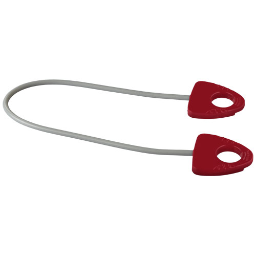 Dolphin Elastic Fitness Band With Handle - Red