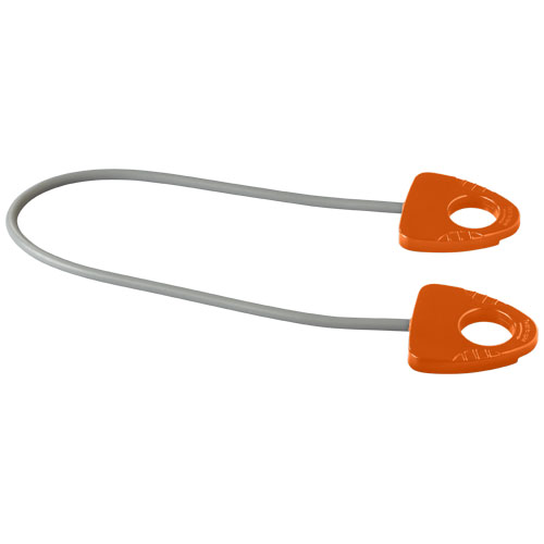Dolphin Elastic Fitness Band With Handle - Orange