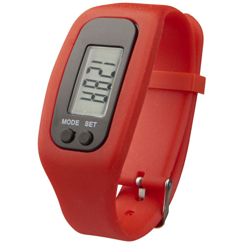 Get-Fit Pedometer Step Counter Smartwatch - Red