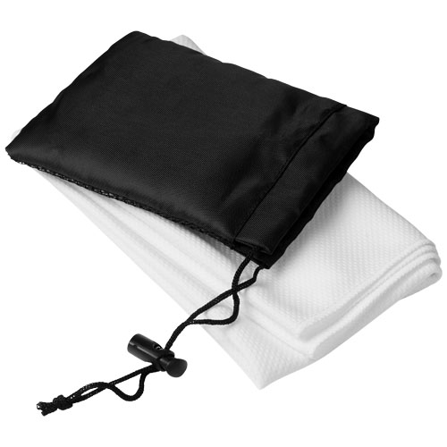 Peter Cooling Towel In Mesh Pouch - White