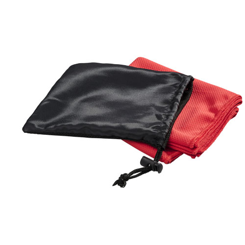Peter Cooling Towel In Mesh Pouch - Red