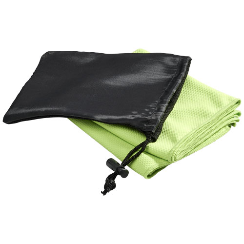 Peter Cooling Towel In Mesh Pouch - Lime Green