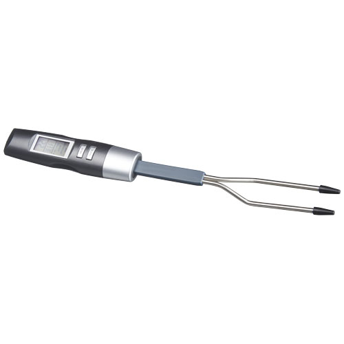 Wells Digital Fork With Thermometer - Grey
