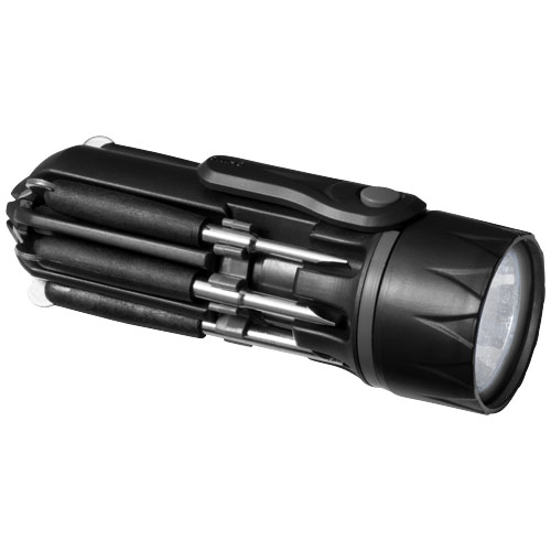 Stac Spidey 8-In-1 Screwdriver With Torch - Black