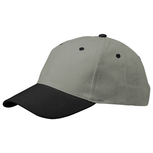 Slazenger Grip 6 Panel Cap - Grey, Black