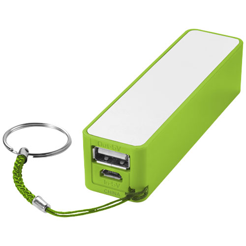 Jive 2000 Mah Power Bank - Lime, White