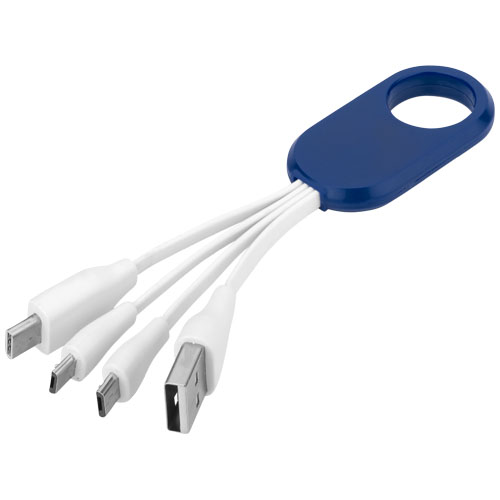 Troup 4-In-1 Charging Cable With Type-C Tip - Royal Blue