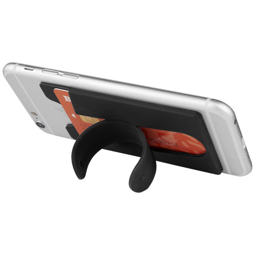Stue Silicone Smartphone Stand And Wallet - Black