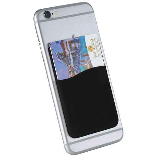 Slim Card Wallet Accessory For Smartphones - Black