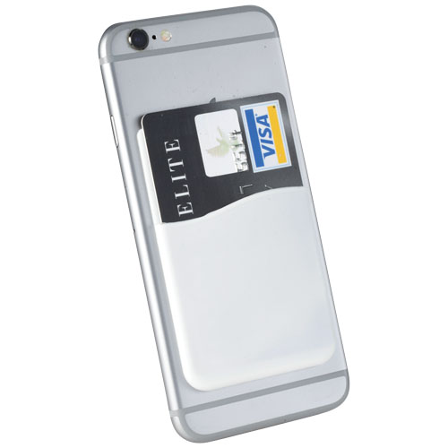 Slim Card Wallet Accessory For Smartphones - White
