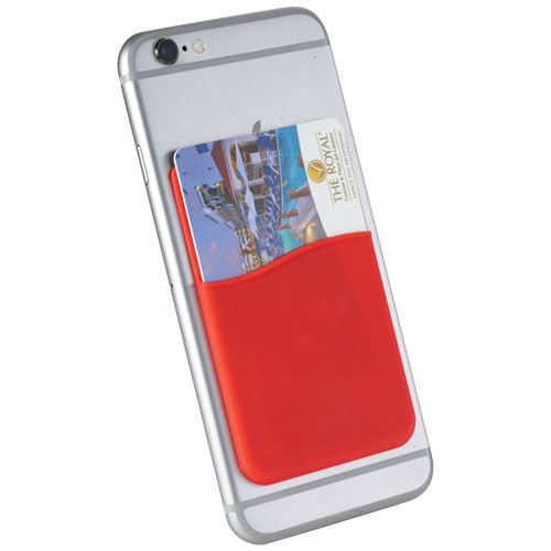 Slim Card Wallet Accessory For Smartphones - Red