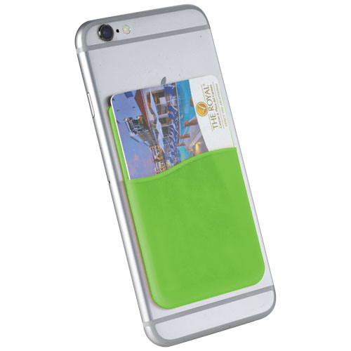 Slim Card Wallet Accessory For Smartphones - Lime Green