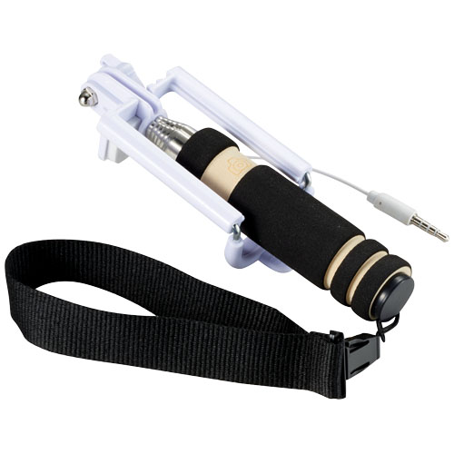 Snaps Mini Selfie Stick With Wrist Strap - Black