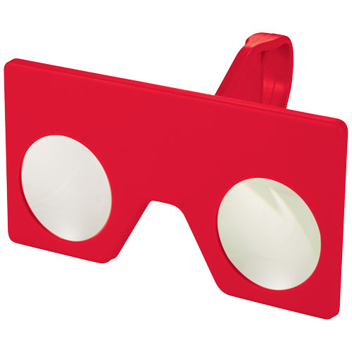 Vish Mini Virtual Reality Glasses With Clip - Red