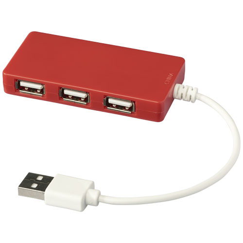 Brick 4-Port Usb Hub - Red