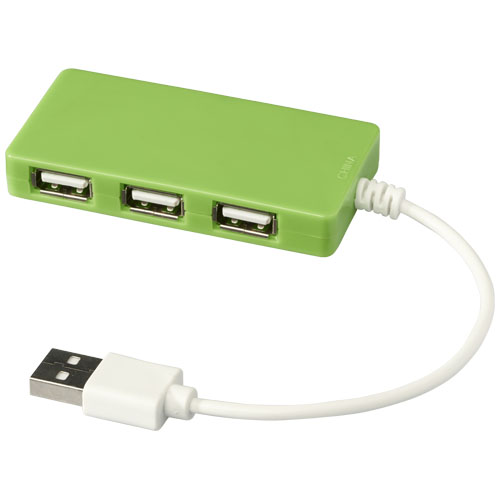 Brick 4-Port Usb Hub - Lime Green