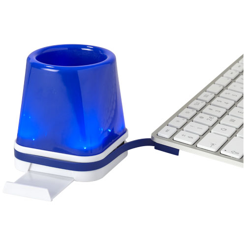 Shine 4-In-1 Usb Desk Hub - Royal Blue