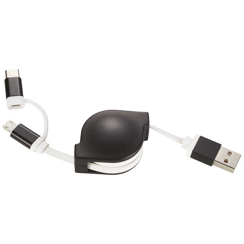 Triple 3-In-1 Charging Cable - Black